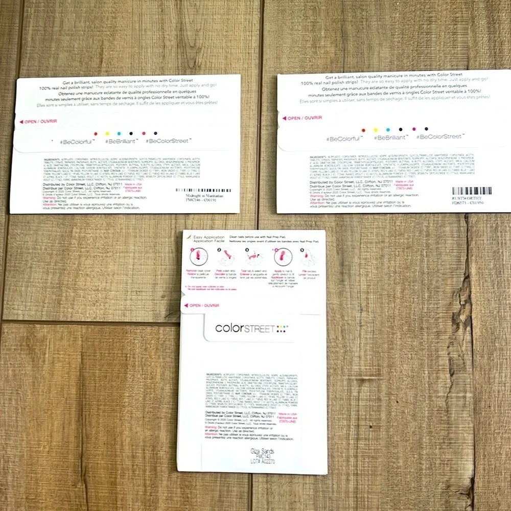 Color Street real fingernail polish strips.